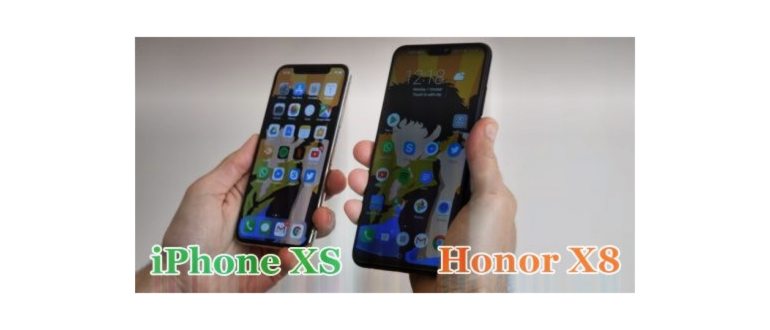Передние панели iPhone xs и Honor
