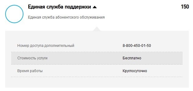 номер службы поддержки
