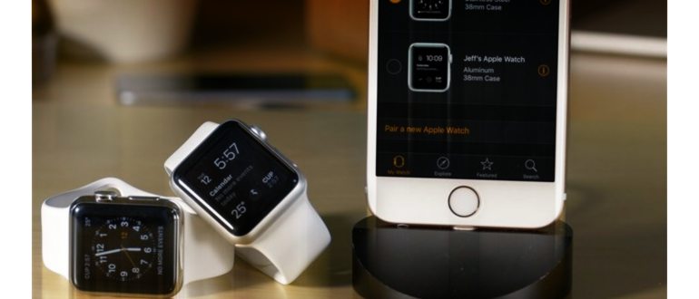 изображение, показывающее Apple Watch с внутренней