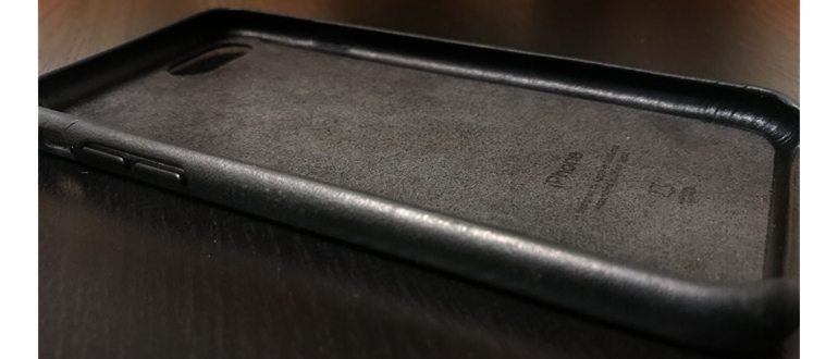 качестве фирменных кожаных чехлов Apple Leather