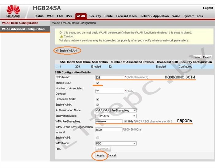 hg8245A wifi