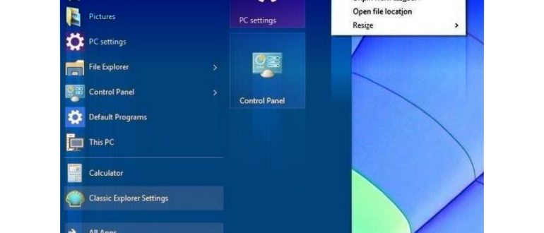 классический Пуск в Windows