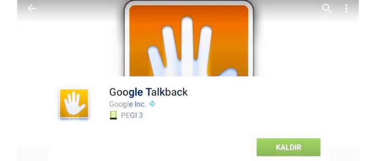 Google talkback приложение в Play