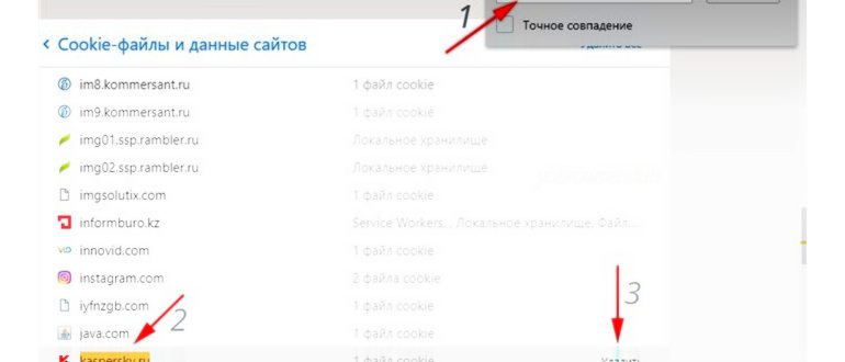 Очистка куки на
